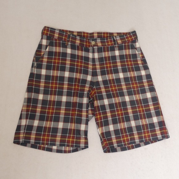 Bills Khakis Parker Standard Fit Plaid Shorts Mens Size 34 100% Cotton USA - Picture 1 of 5